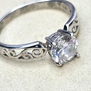 Chapel Zenray CZ Ring 925 Sterling Silver Size 8.5